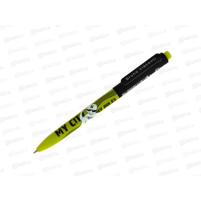 Ручка шар. B.V. FunClick Городской движ,синяя,20-0297/05*27