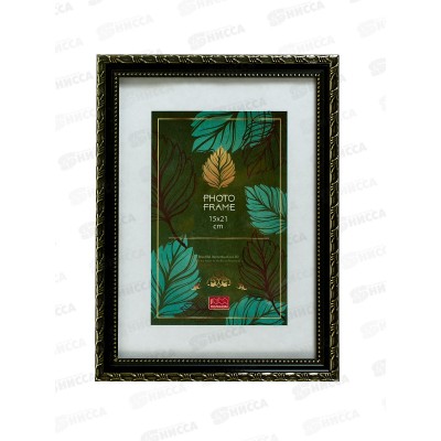 Фоторамка 15*21 ПОЛИНОМ пластик, Камышок,чер. золото, 106КЧ-РП1521*50 Фоторамка 15*21 ПОЛИНОМ пластик, Камышок,чер. золото, 106КЧ-РП1521*50