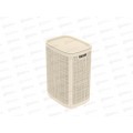 Корзина плетёная для белья &quotЛён&quot 75л, сл. кость, АП 370 (430х321х600)