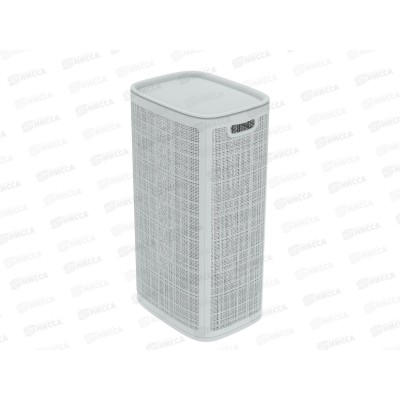 Корзина плетёная для белья "Лён" 100л, серый, АП 377 (430х321х800мм)