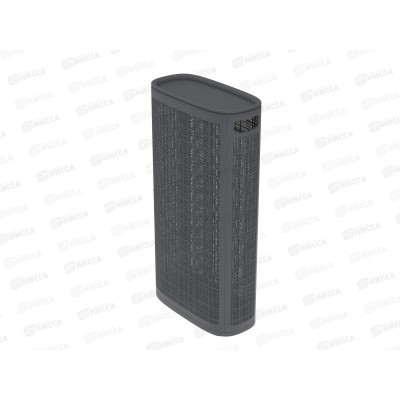 Корзина плетёная для белья &quotЛён&quot 60л, графит, АП 1072 (430х200х800мм)