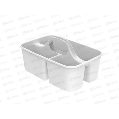 Органайзер-переноска (для уборки и хранения) белый, АП 391 (400х260х200мм)