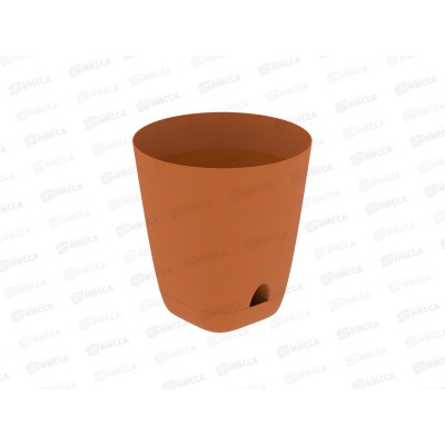 Кашпо "Гранд" 4л карамель (с поддоном) D-19см, H-20см, АП 1196 *54 Кашпо "Гранд" 4л карамель (с поддоном) D-19см, H-20см, АП 1196 *54