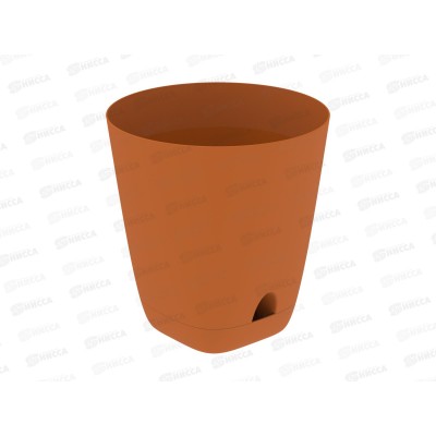 Кашпо "Гранд" 8л карамель (с поддоном) D-24см, H-25см, АП 1197 *22