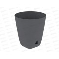 Кашпо &quotГранд&quot 15л графит (с поддоном) D-29,5см, H-31см, АП 1191 *18