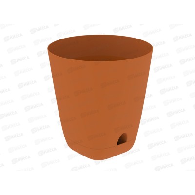 Кашпо &quotГранд&quot 15л карамель (с поддоном) D-29,5см, H-31см, АП 1198 *18