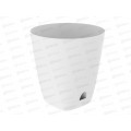 Кашпо &quotГранд&quot 28л белый (с поддоном) D-37см, H-38см, АП 1192  *10