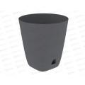 Кашпо &quotГранд&quot 28л графит (с поддоном) D-37см, H-38см, АП 1194 *10