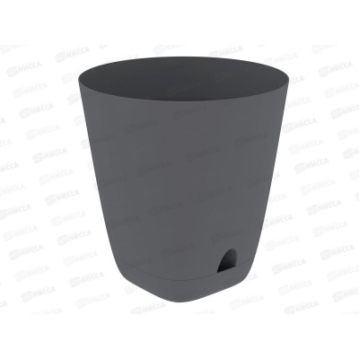 Кашпо "Гранд" 28л графит (с поддоном) D-37см, H-38см, АП 1194 *10 Кашпо "Гранд" 28л графит (с поддоном) D-37см, H-38см, АП 1194 *10