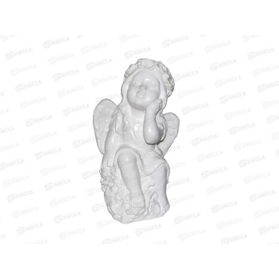 Фигура садовая из гипса "Ангел задумчивый" (360*240мм) арт.359 Фигура садовая из гипса "Ангел задумчивый" (360*240мм) арт.359