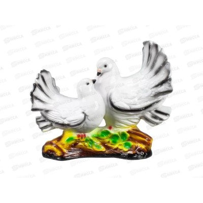 Фигура садовая из гипса "Голубь и голубка" (200*270мм) арт.317 Фигура садовая из гипса "Голубь и голубка" (200*270мм) арт.317
