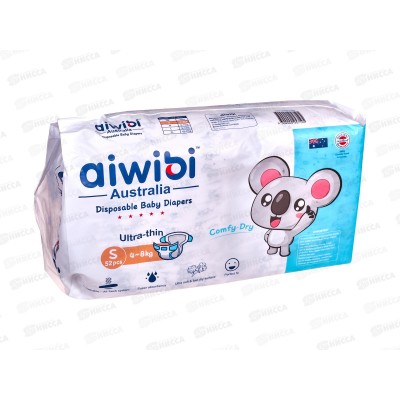 Aiwibi Comfy dry Подгузники для детей 4-8кг S 52шт *6