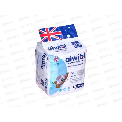 Aiwibi Premium Подгузники для детей 9-14кг L 10шт *20