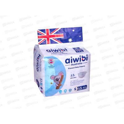 Aiwibi Premium Подгузники для детей 4-8кг S 15шт *20 Aiwibi Premium Подгузники для детей 4-8кг S 15шт *20