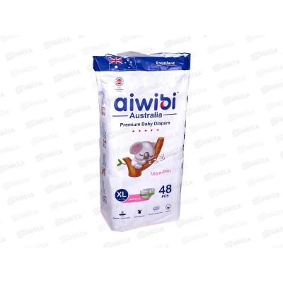 Aiwibi Premium Подгузники для детей 12-17кг XL 48шт *6