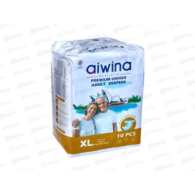 Aiwini Premium Подгузники для взрослых на липучке 99*80см XL 10шт *6