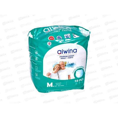 Aiwina Premium Подгузники-трусики для взрослых на резинке M 76*59см 10шт *6 Aiwina Premium Подгузники-трусики для взрослых на резинке M 76*59см 10шт *6