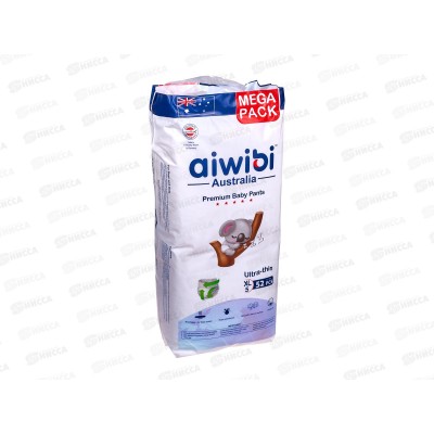 Aiwibi Premium Подгузники-трусики для детей XL 12-17кг 52шт *5