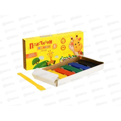 Пластилин 6цв 90г Каляка-Маляка восковой, стек, ПВКМ06 *30 Пластилин 6цв 90г Каляка-Маляка восковой, стек, ПВКМ06 *30