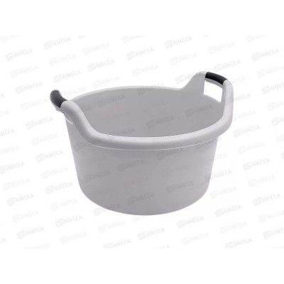 Таз  30л с ручками серый ИНТ *10