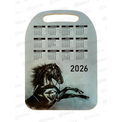 Доска разделочная дерево НГ Лошадь 2026г К-304 *22