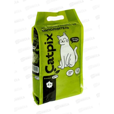 Наполнитель CATPIX  растительный,5л Зеленый чай *6 04783