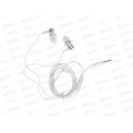 Наушники BOROFONE BM73 вакуумные с микрофоном 1,2м серебро