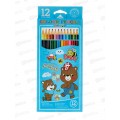 Карандаши 12цв. ПГС Мишка Р23953-8 *12 Карандаши 12цв. ПГС Мишка Р23953-8 *12