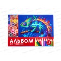 Альбом для рисования 12л Funguru, 4 вида микс, D-608B-823  *12/240