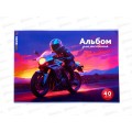 Альбом для рисования 40л Funguru, 4 вида микс, D-608B-825  *10/240