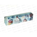 Пенал-косметичка "Пирожное" 20*5,5*3,5см, 4в, кожзам, D-608B-2165