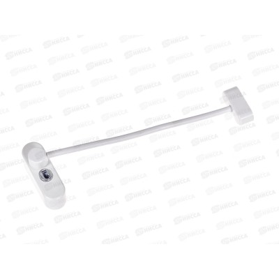 Замок детский блокирующий на окна белый ЛДМ LFS-C2 трос.9016(02) 15337