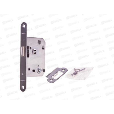 Защелка дверная Аллюр АРТ L7050R CP хром планка 20мм  16 553