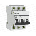Автоматический выключатель ВА47-29 3P 40А 4,5кА C EKF Basic *4/40