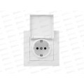 Розетка EKF PROxima Валенсия одинарная с заземлением скрытой установки 16А белая с крышкой, защитные шторки, IP44 Розетка EKF PROxima Валенсия одинарная с заземлением скрытой установки 16А белая с крышкой, защитные шторки, IP44