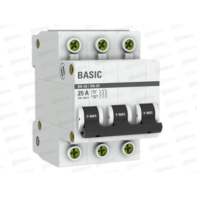Выключатель нагрузки 3P 25А ВН-29 Basic *4/40