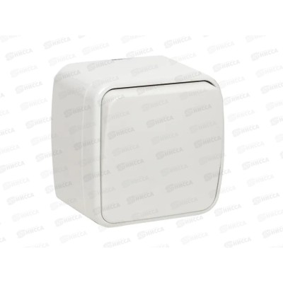 Выключатель EKF Минск 1-клавишный ОП 10А белый *10/200