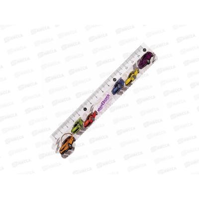 Линейка 15см Юнландия Машинки, 210729 *12