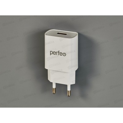 Зарядное устройство PERFEO I4666 с разъемом USB, 2А, белый Зарядное устройство PERFEO I4666 с разъемом USB, 2А, белый