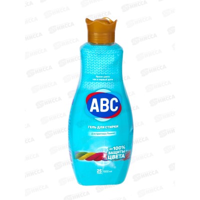 ABC Гель для стирки Цветного белья 1,5л *9 ABC Гель для стирки Цветного белья 1,5л *9