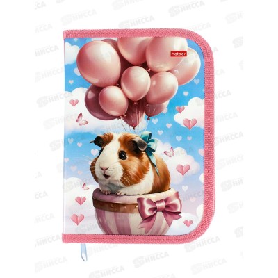 Пенал Hatber 19*13 Путешествие на воздушном шаре 1 отд, молн.46082 *12