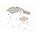 Комплект детский стол+стул КУ1/ЗМ Забавные медвежата