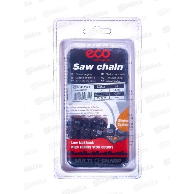 Цепь пильная 10см 4 1/4 1,1мм 28зв 14TA в блисторе ECO CSP-14TA128 Цепь пильная 10см 4 1/4 1,1мм 28зв 14TA в блисторе ECO CSP-14TA128