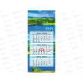 Календарь квартальный 2026 ХАТ 3 бл.ока, 1 гребень Гармония природы, 34317 (195х440) *30