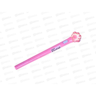 Ручка шар. MAZARI Лапки синяя, 0.7мм,с подсвет. M-7893-70 *36