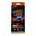 Карандаши 24цв deVente Fast Or Last, шестигр. к/у  5024537 *6/120