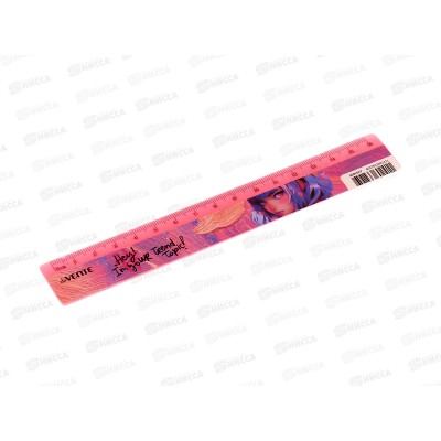 Линейка deVente 16см Hey Girl с дизайном цветным стикером 5091527 Линейка deVente 16см Hey Girl с дизайном цветным стикером 5091527