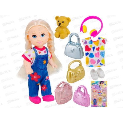 Кукла малышка Miss Kapriz МКLY674-A с питомцем, FCJ1355065 на блистере Кукла малышка Miss Kapriz МКLY674-A с питомцем, FCJ1355065 на блистере