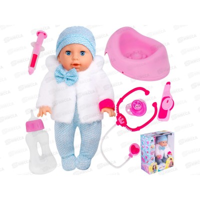 Пупс Miss Kapriz МК2435С-5 с набором доктора, FCJ1237601 в коробке