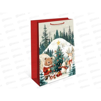 Пакет бум. подарочный НГ 26*32*12 0193.614